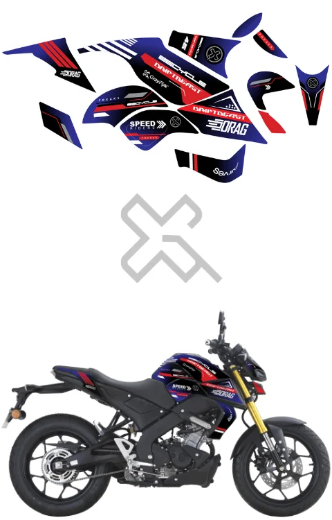 Drift Beast Edition Full Body Sticker Compatible with MT 15 | Printed In Premium Gloss Vinyl With FPF(Fade Protection Film), Water Proof, Precut Sticker, Pack Of 1 Compatible with Both Side